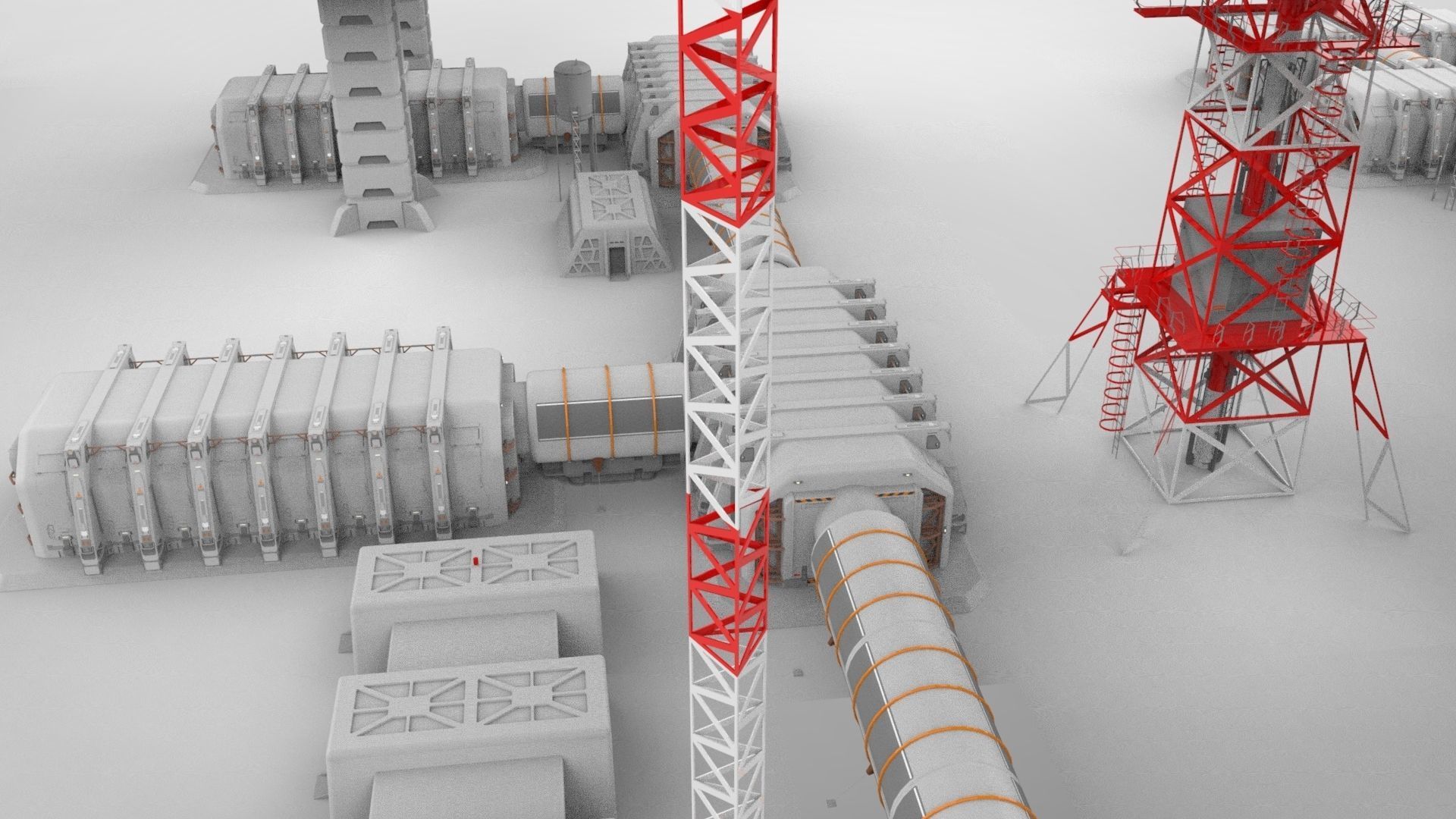 sci fi outpost 3D model_30