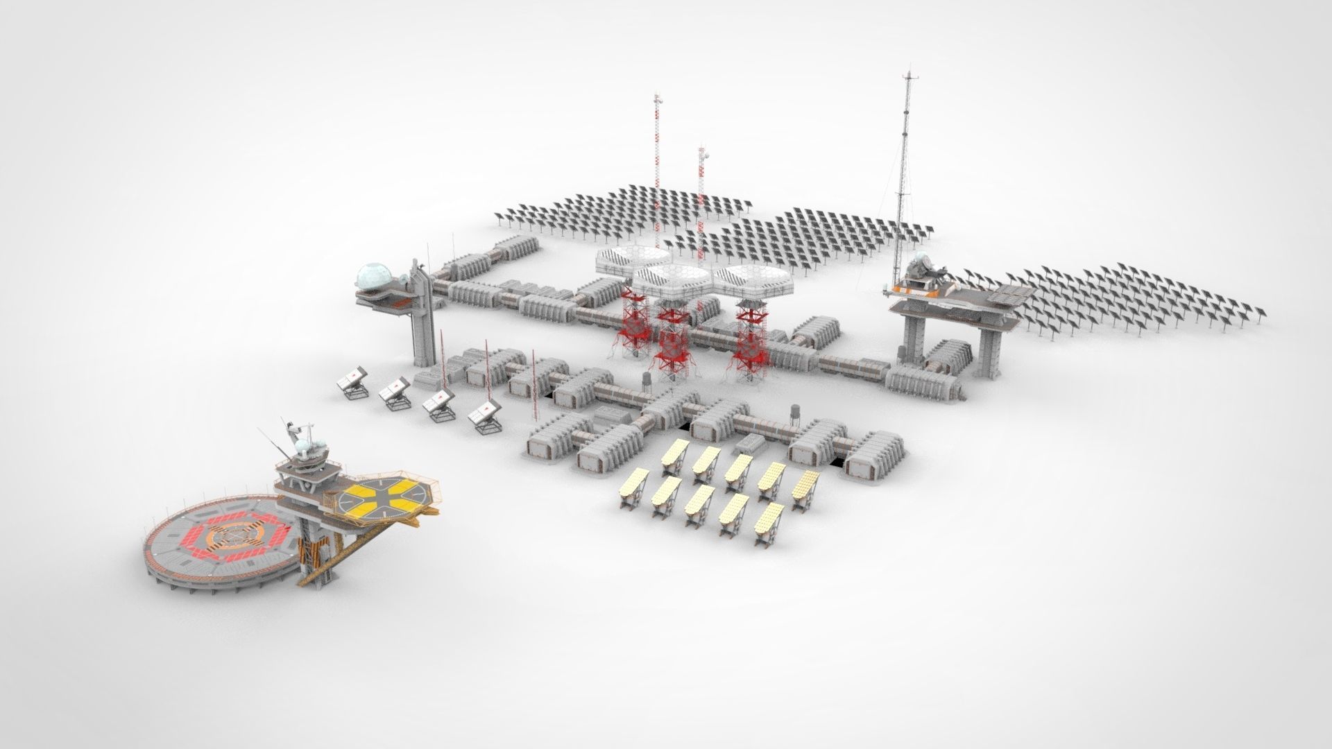 sci fi outpost 3D model_3