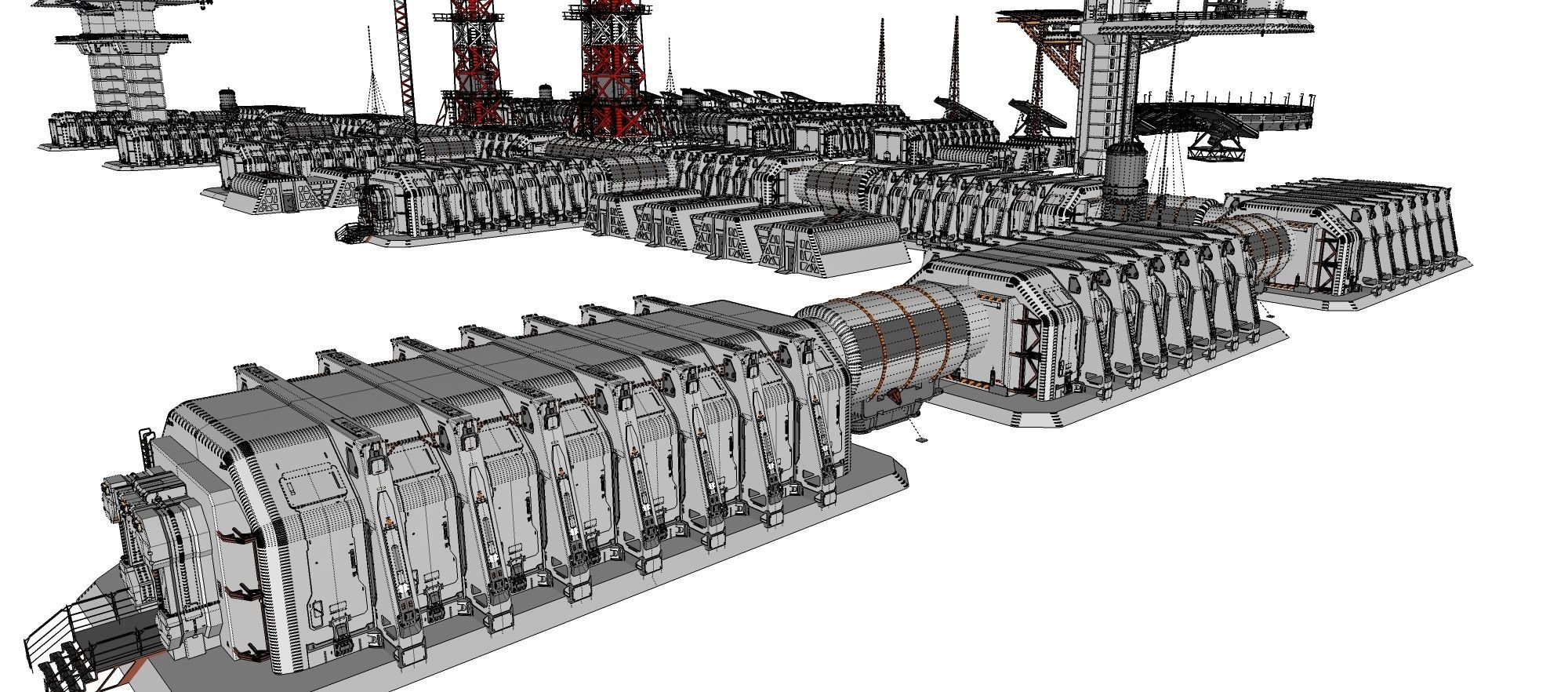 sci fi outpost 3D model_32