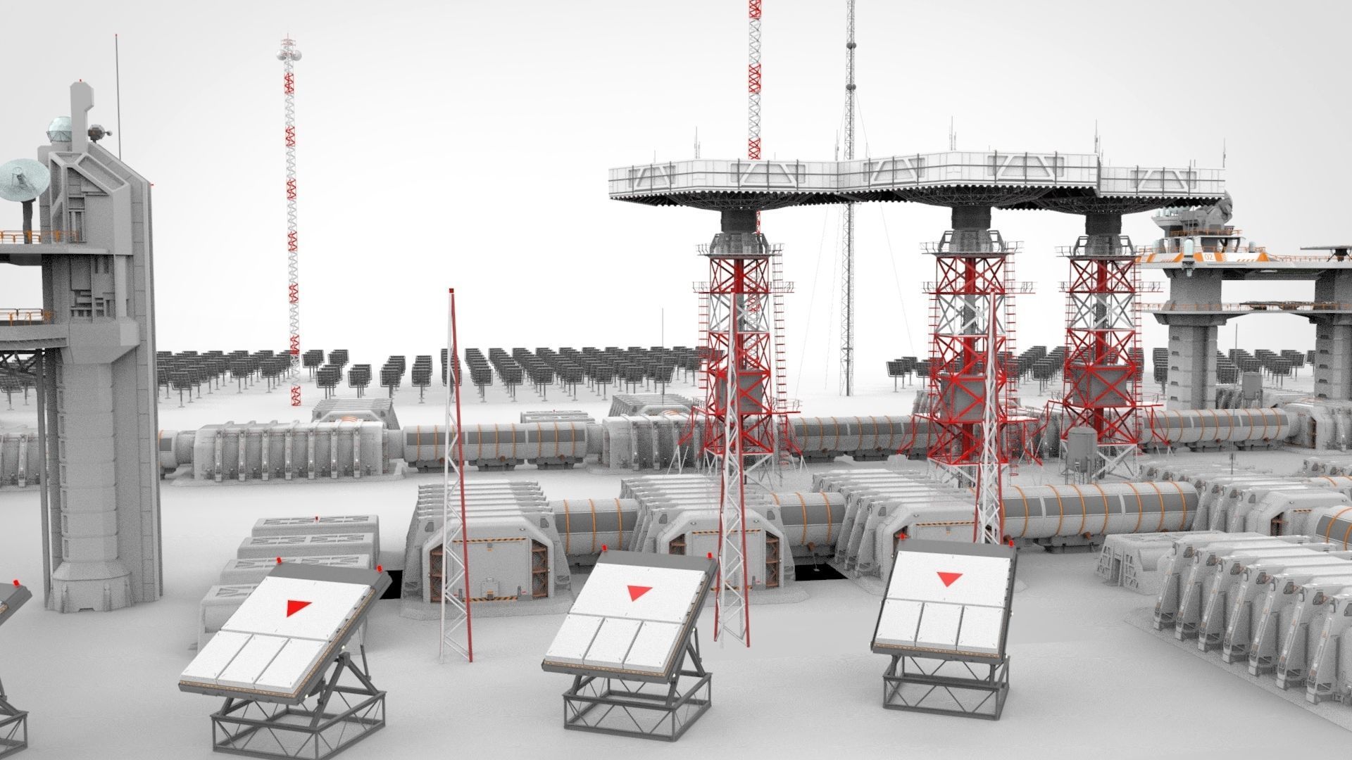 sci fi outpost 3D model_21