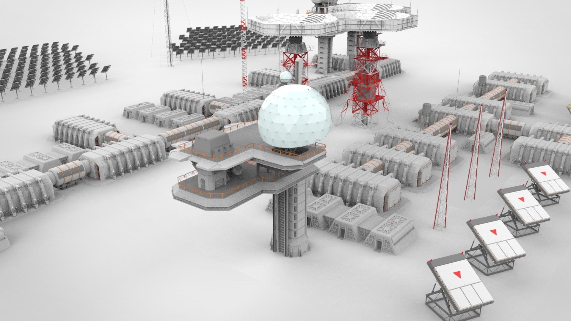 sci fi outpost 3D model_9