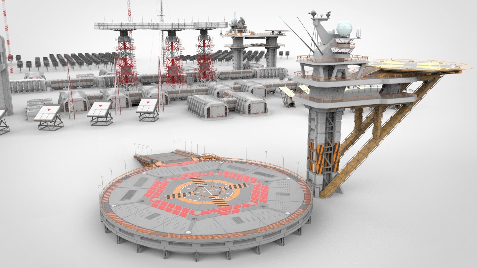 sci fi outpost 3D model_11