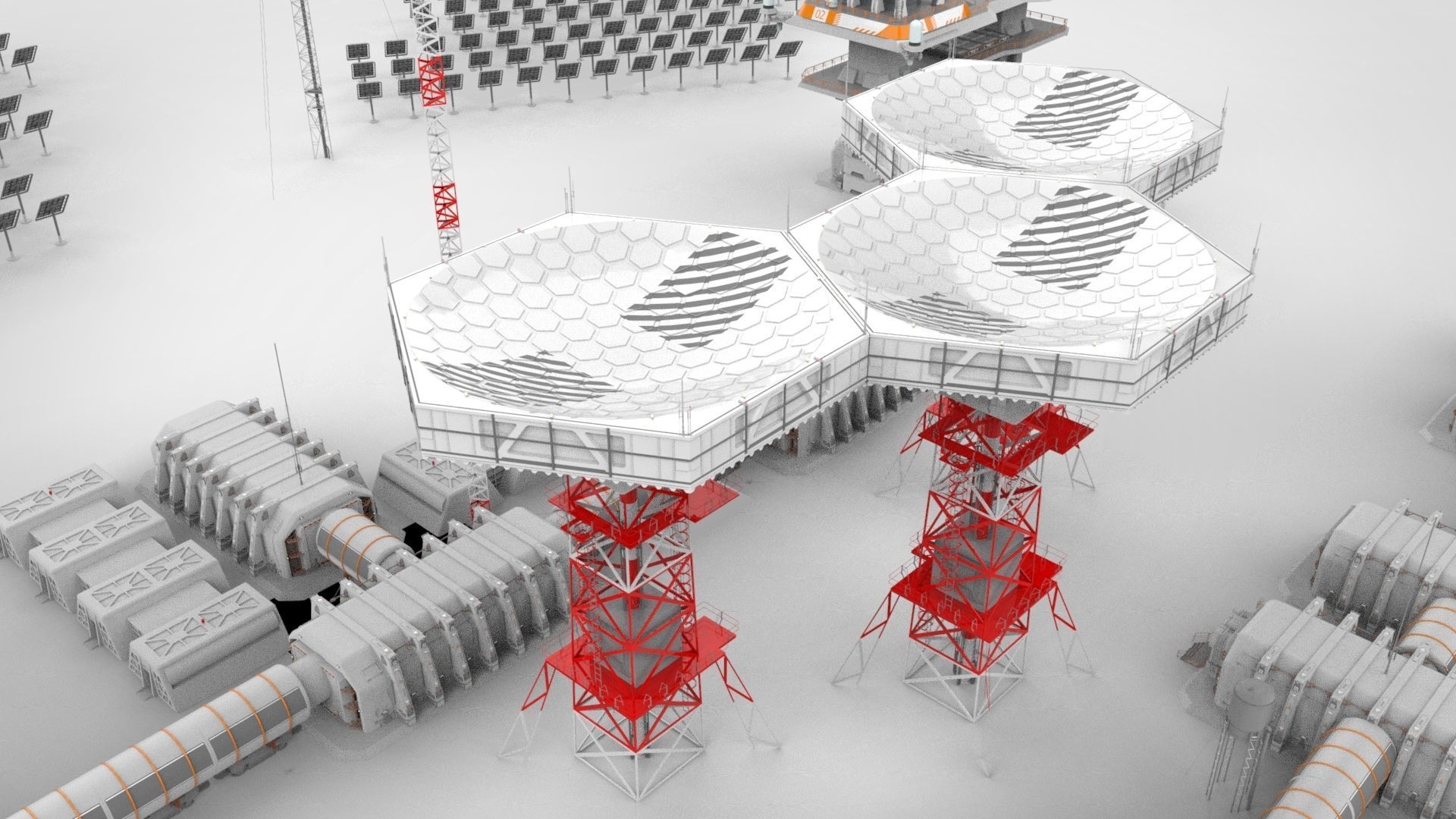 sci fi outpost 3D model_17