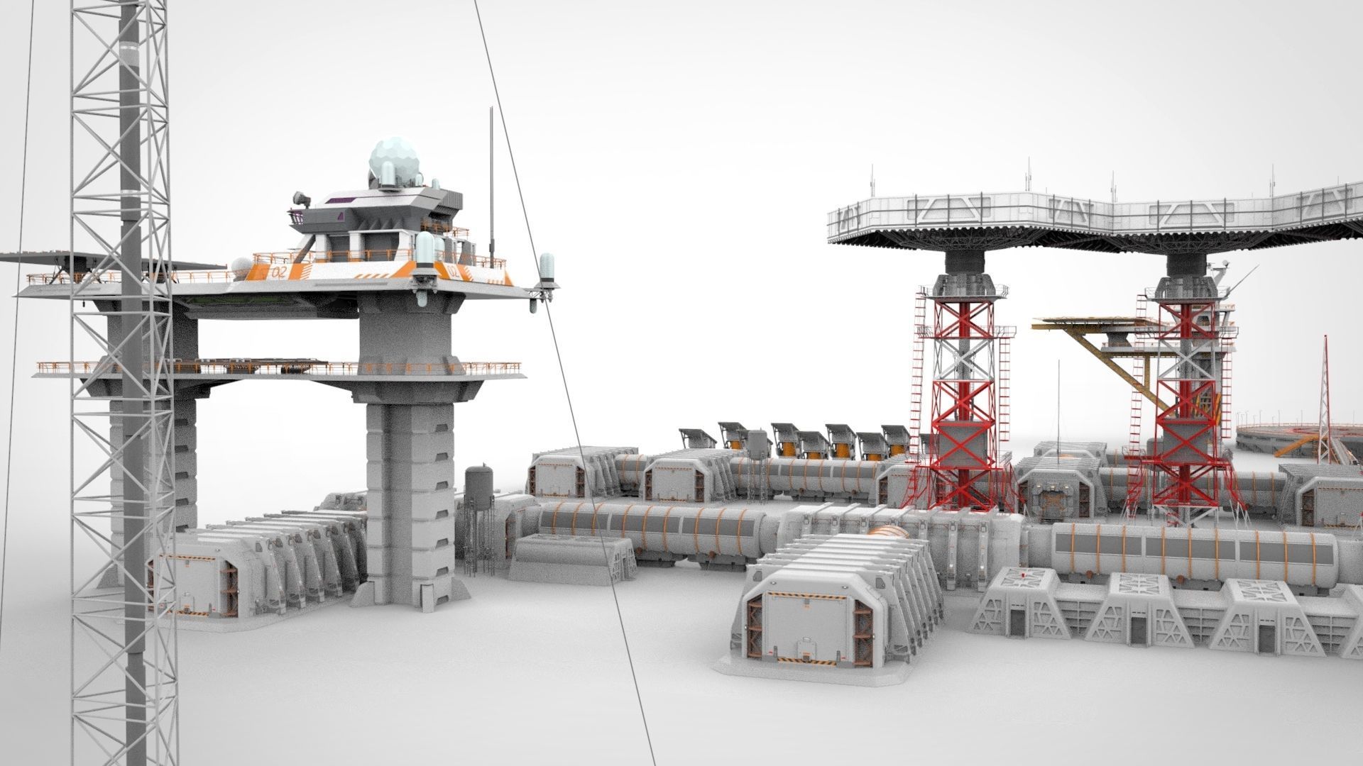 sci fi outpost 3D model_25