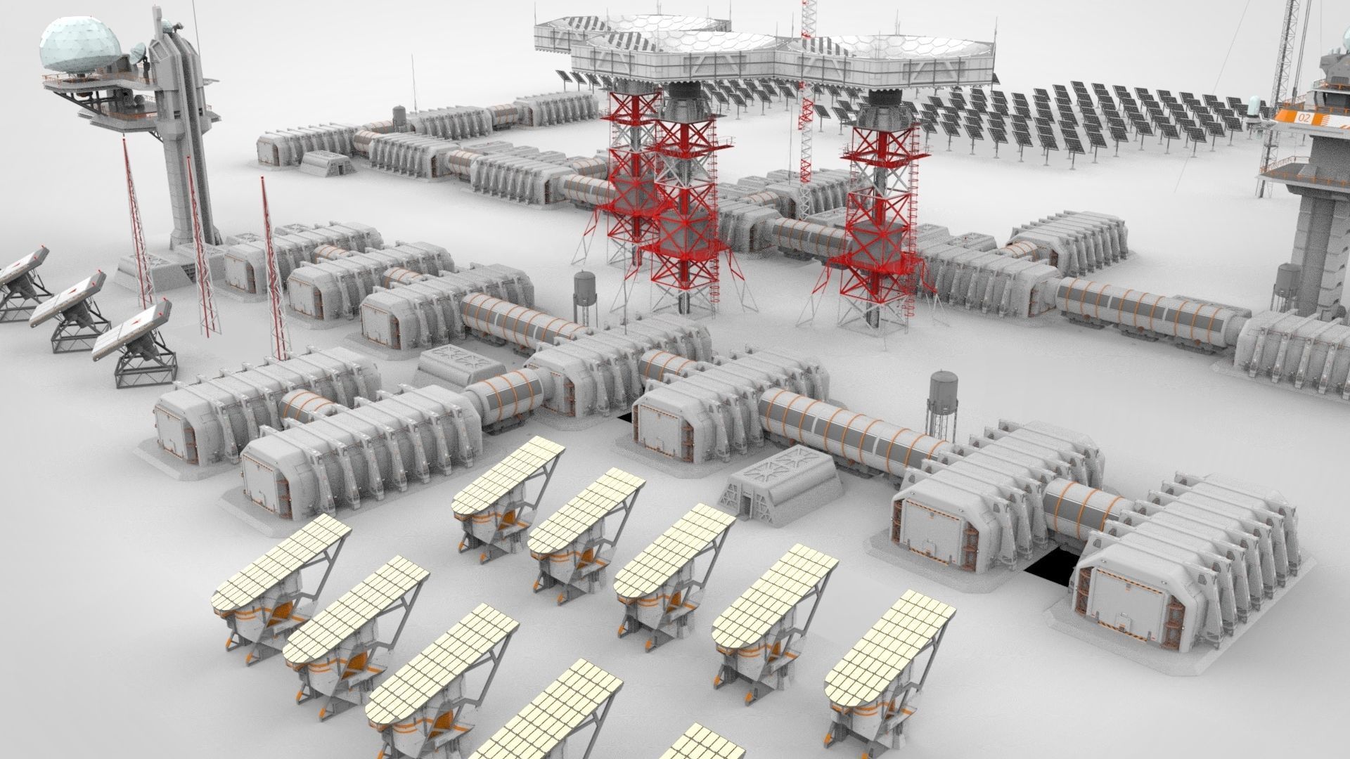 sci fi outpost 3D model_10