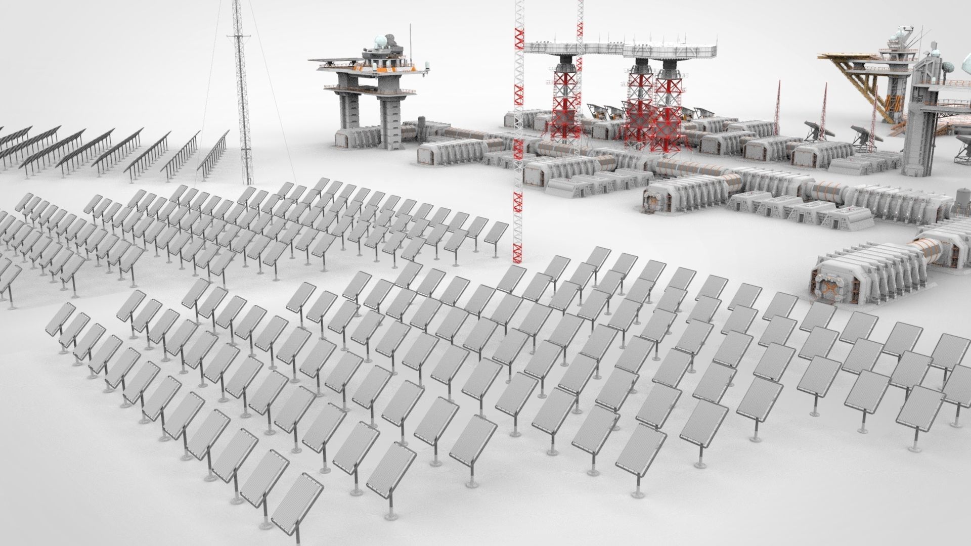 sci fi outpost 3D model_7