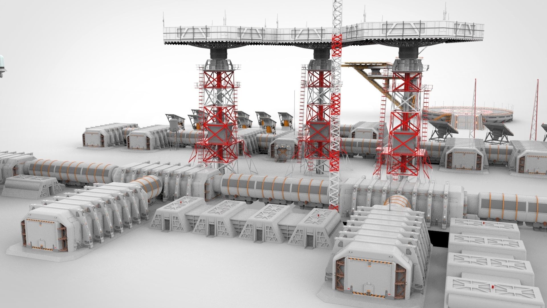 sci fi outpost 3D model_24