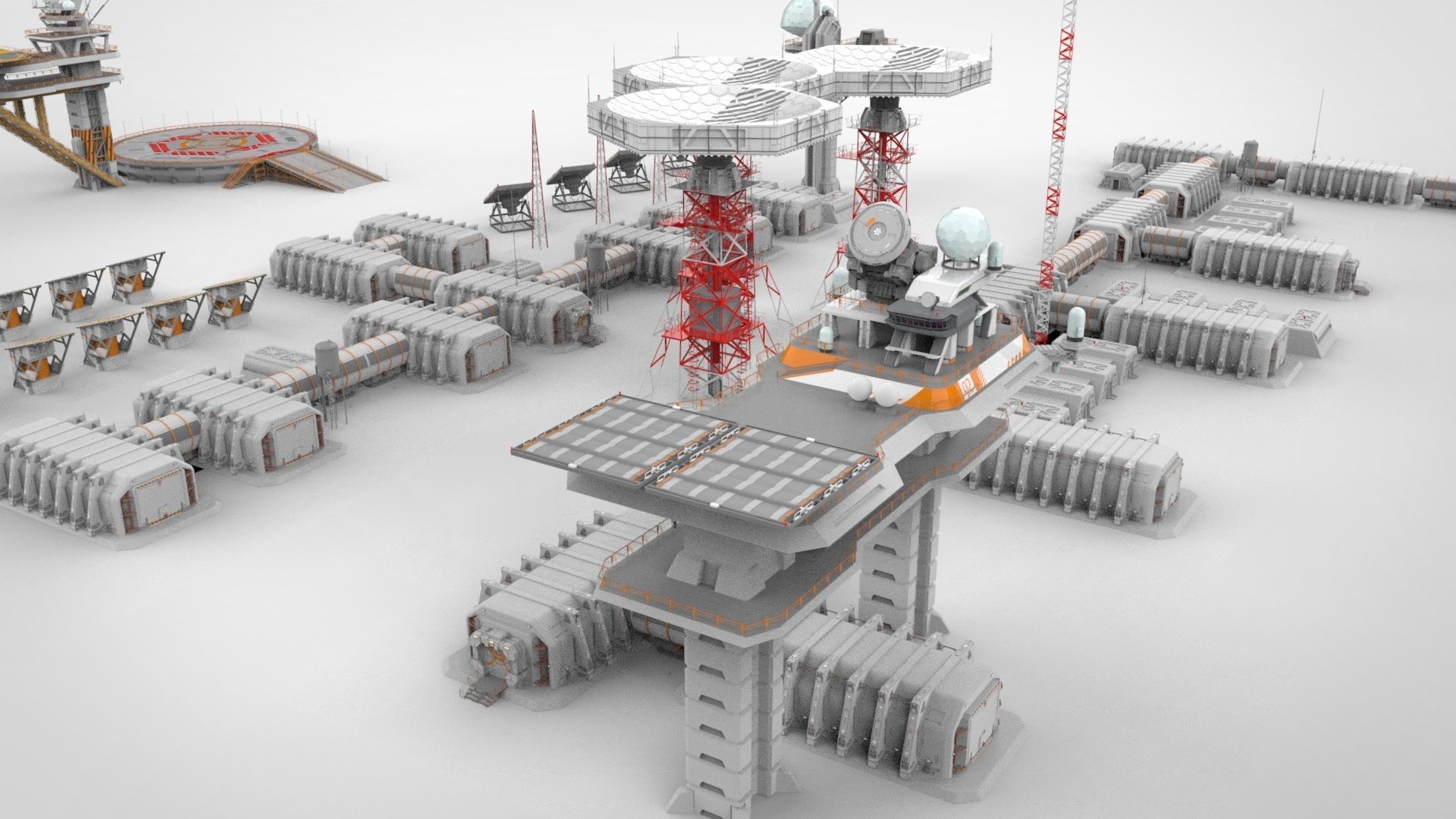 sci fi outpost 3D model_13