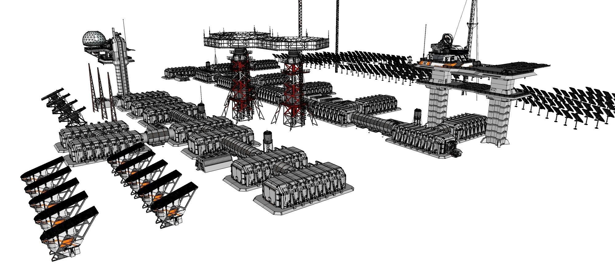 sci fi outpost 3D model_36