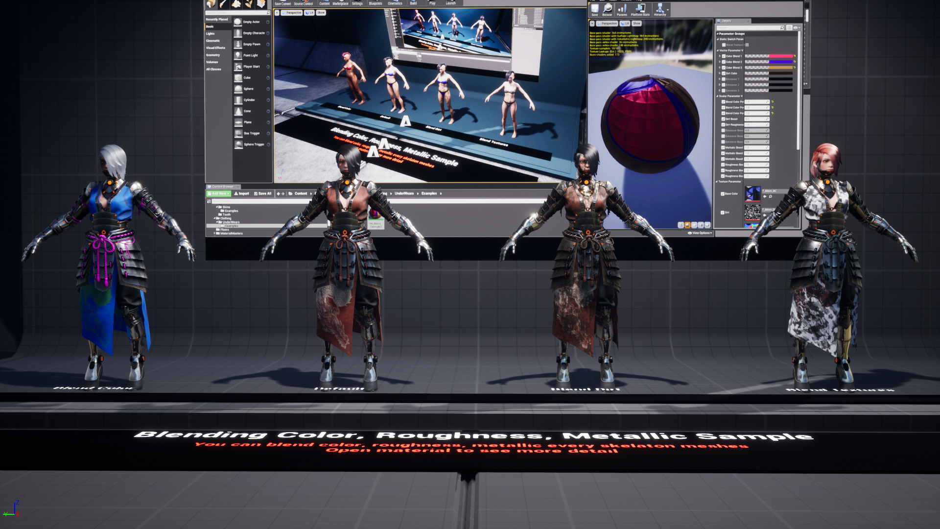 G2 Scifi Samurai Low-poly 3D model_16