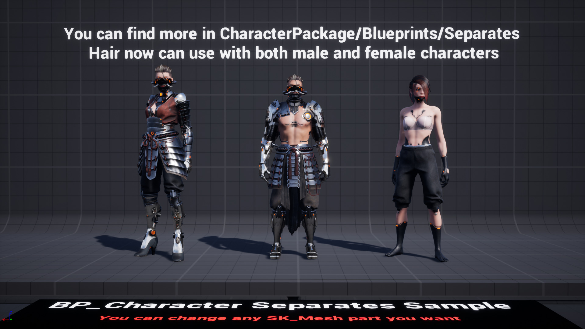 G2 Scifi Samurai Low-poly 3D model_18