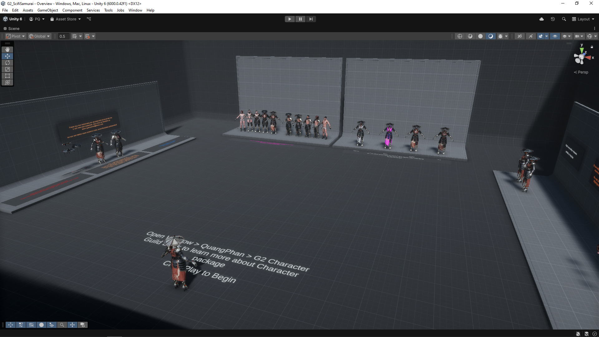 G2 Scifi Samurai Low-poly 3D model_28