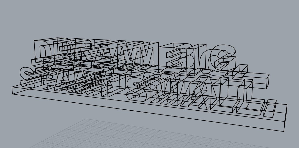 3D Printable Table Deco -Short Quote 3D print model_2