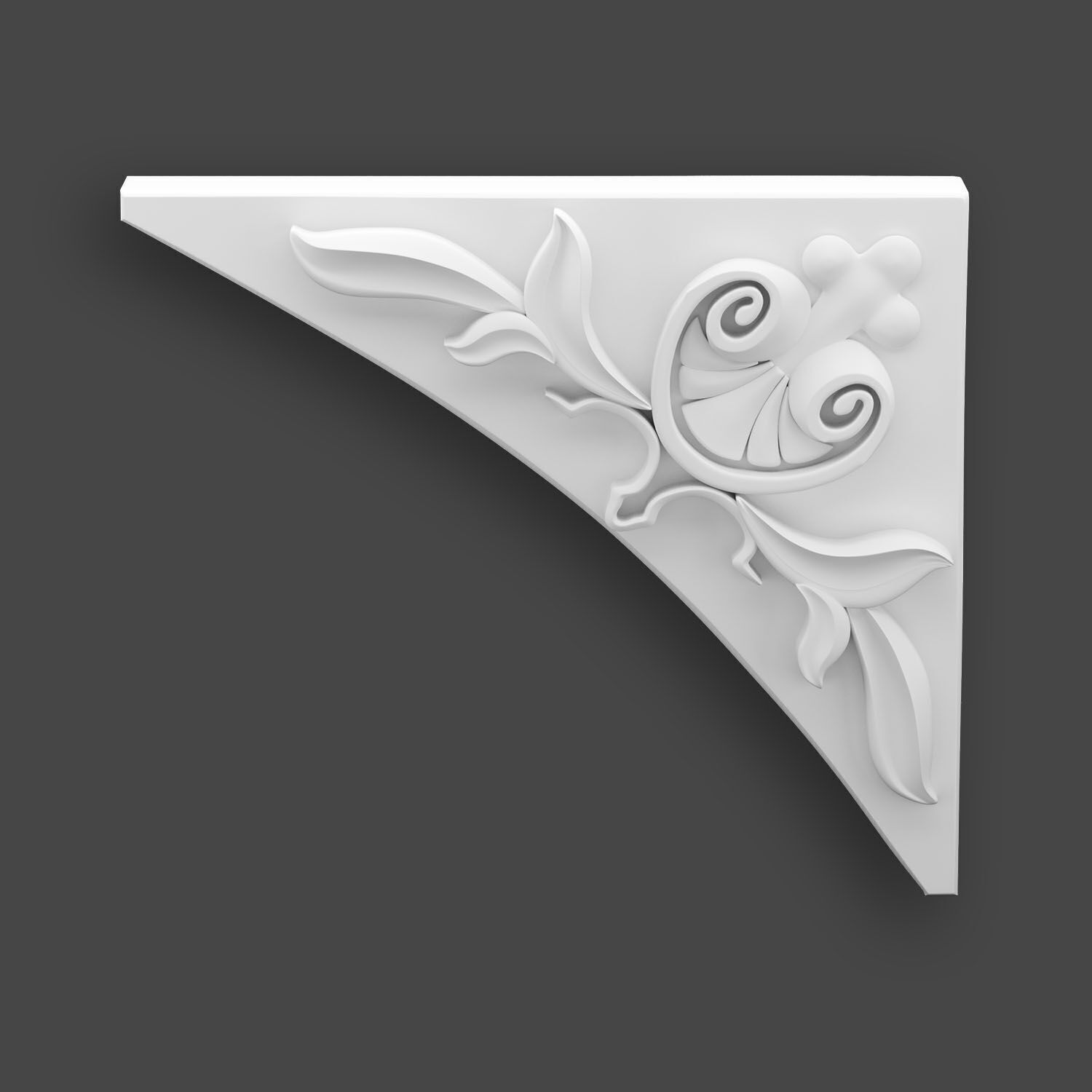 Ornamental Corner Set- Vol03 - Clean Quad Mesh - 4k PBR Textures 3D model_19