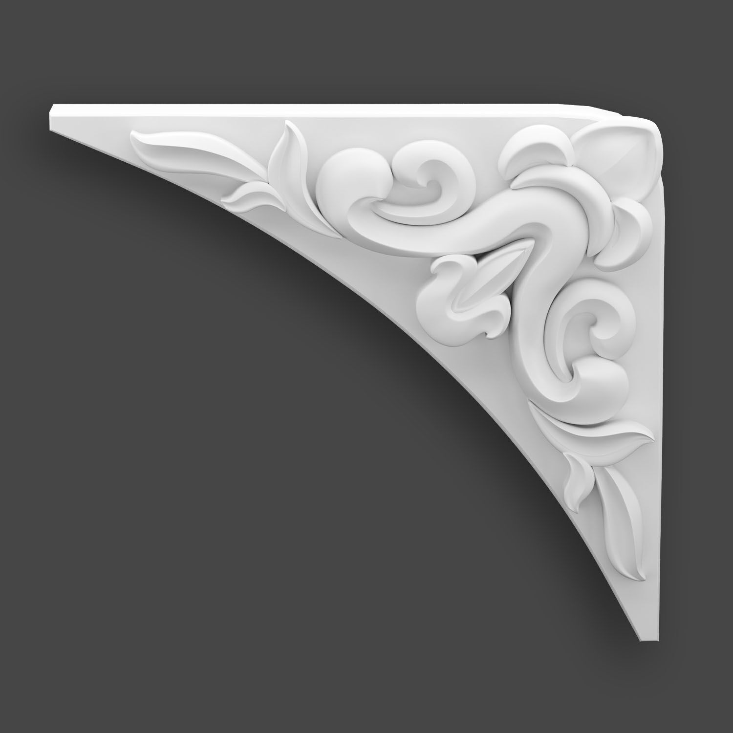 Ornamental Corner Set- Vol03 - Clean Quad Mesh - 4k PBR Textures 3D model_20