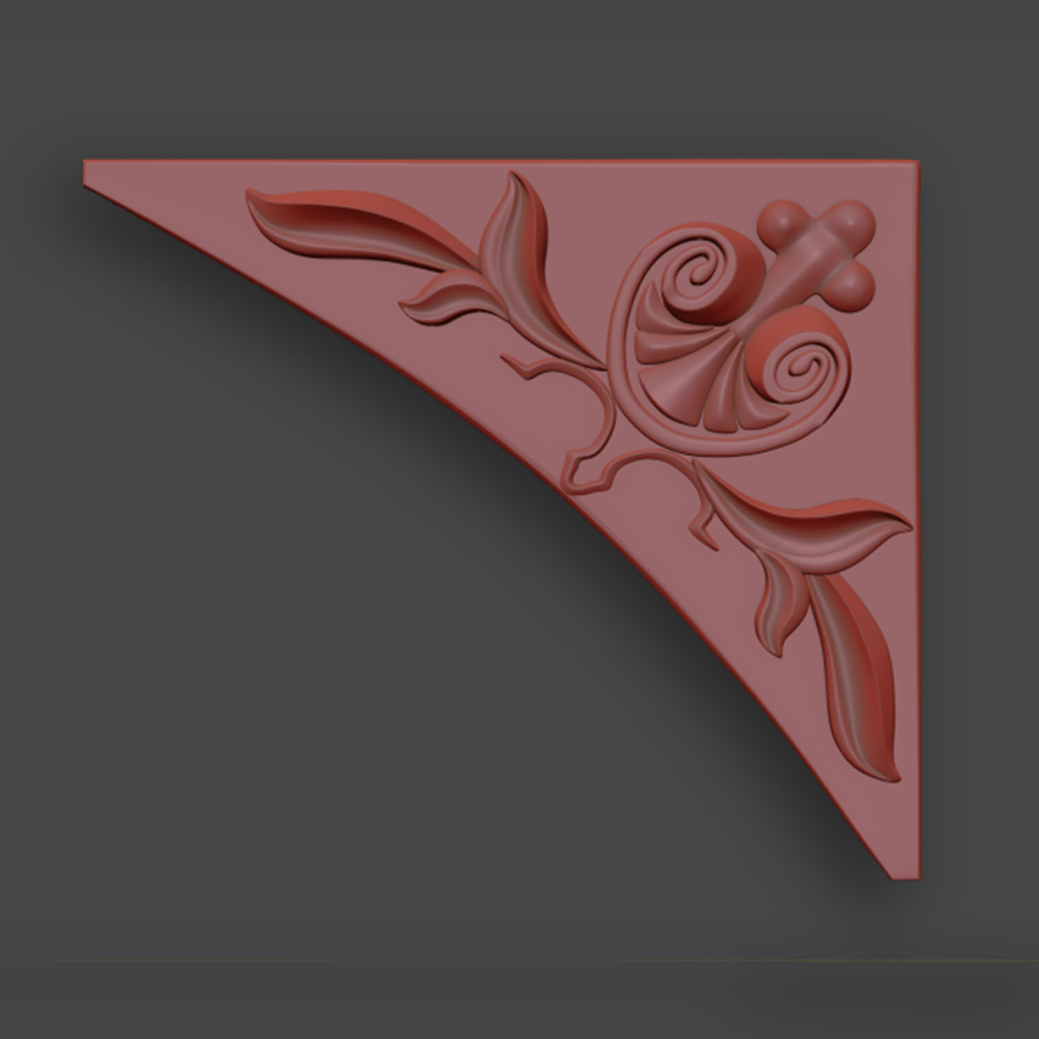 Ornamental Corner Set- Vol03 - Clean Quad Mesh - 4k PBR Textures 3D model_14