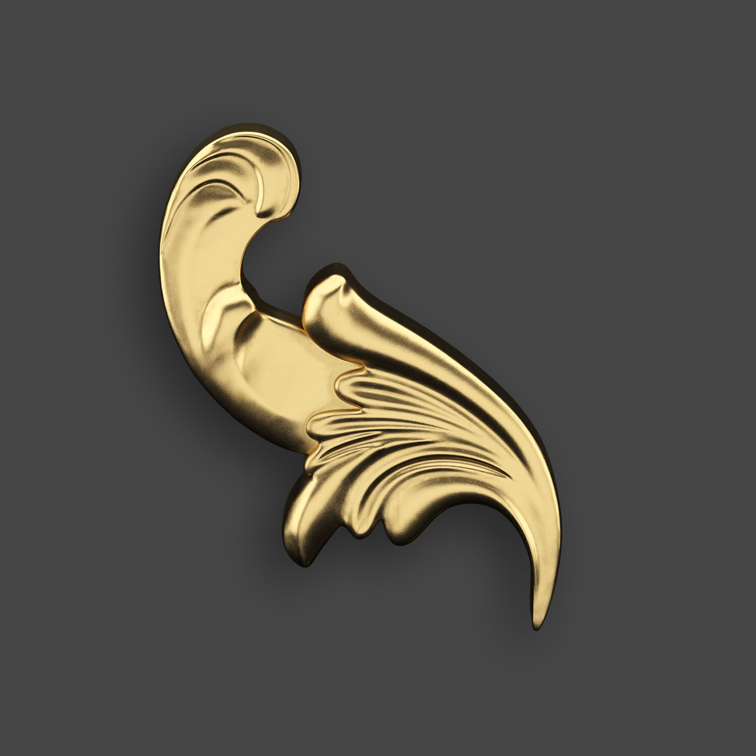 Ornamental Corner Set- Vol03 - Clean Quad Mesh - 4k PBR Textures 3D model_3