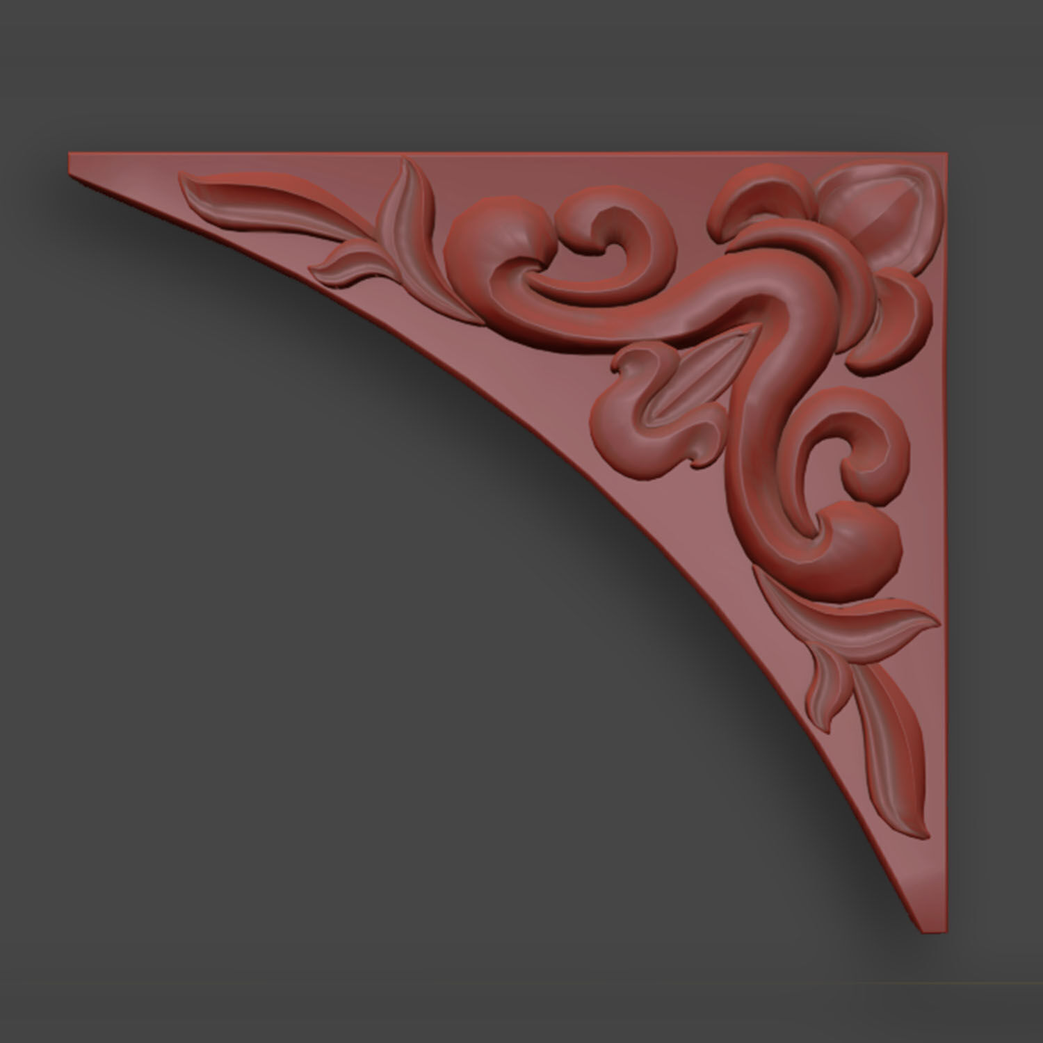 Ornamental Corner Set- Vol03 - Clean Quad Mesh - 4k PBR Textures 3D model_15