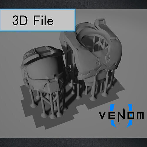 Sci-Fi Leader Brick Armor Upgrade 3D Print Model 3D print model