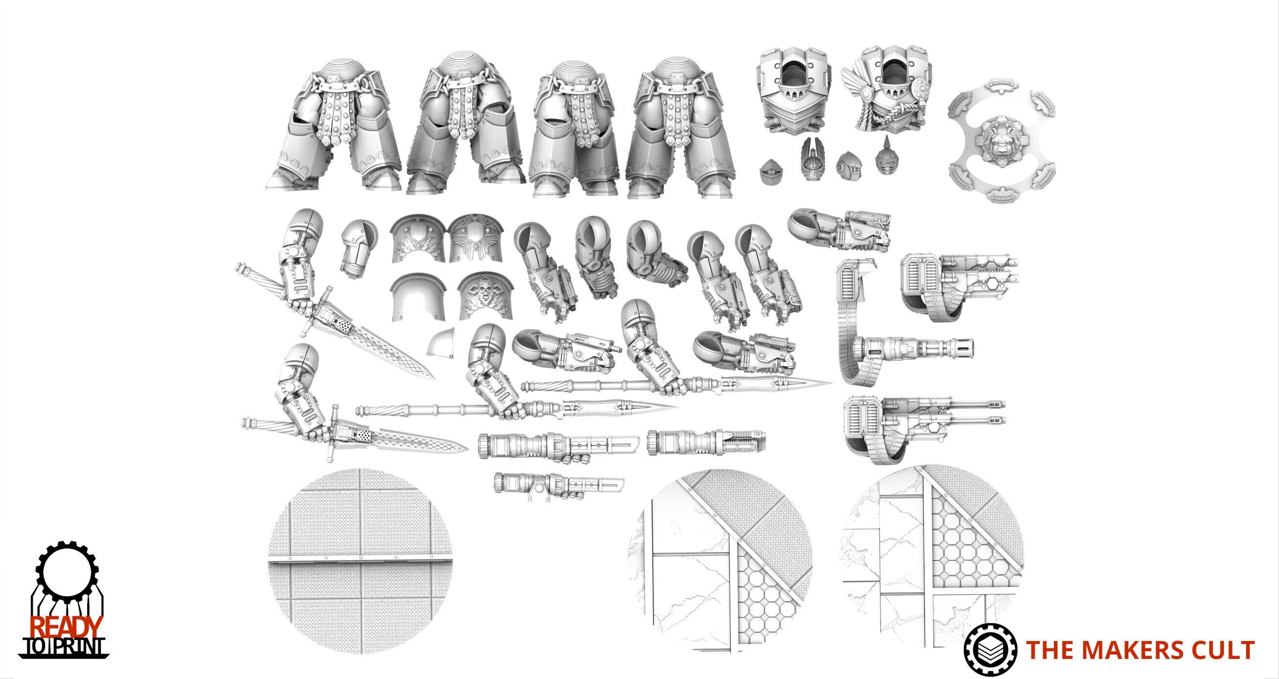 Obsidian Guard - Djinni - Base Kit 3D print model_1
