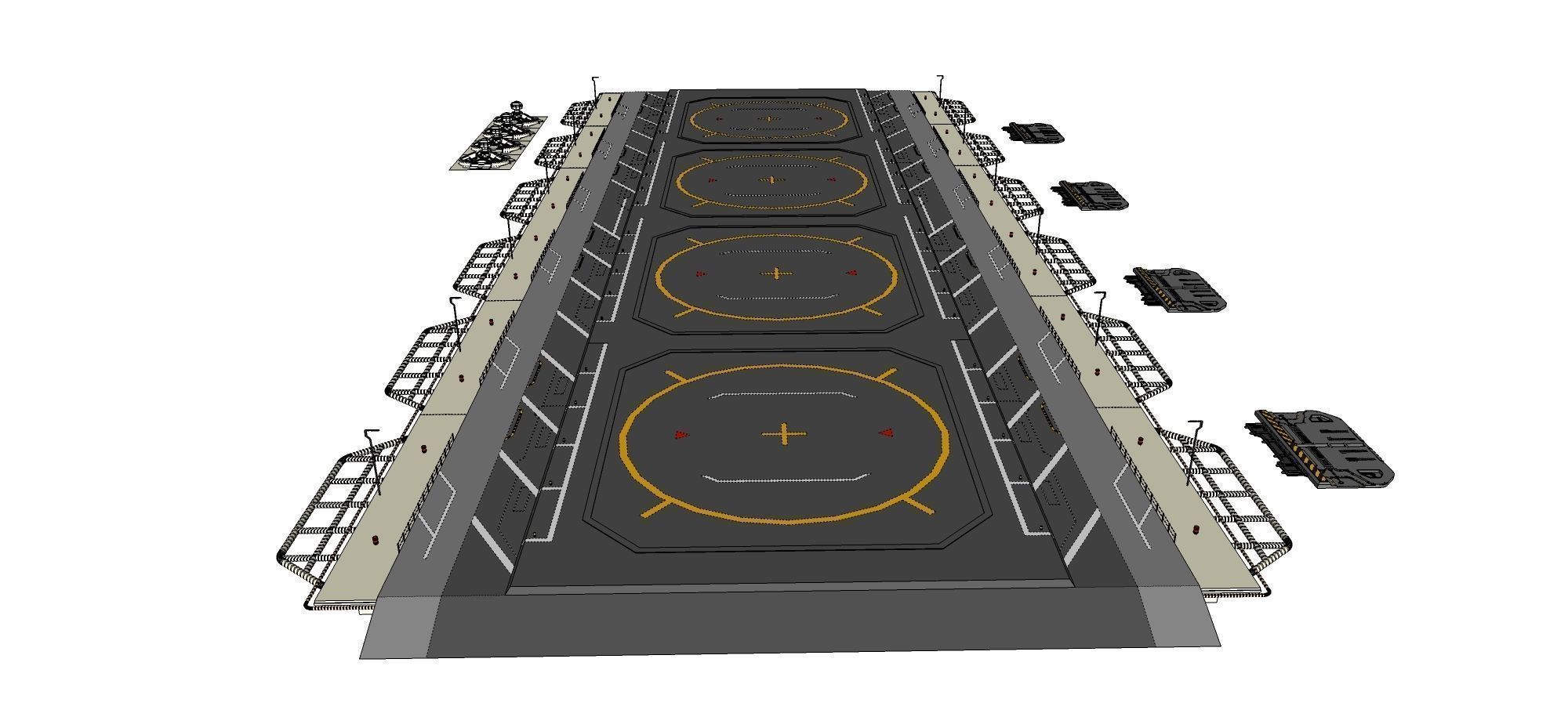 sci-fi landing platform 1 3D model_11