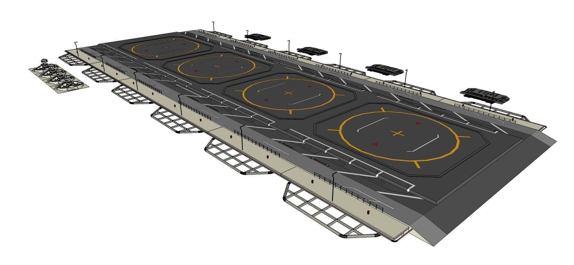 sci-fi landing platform 1 3D model_10