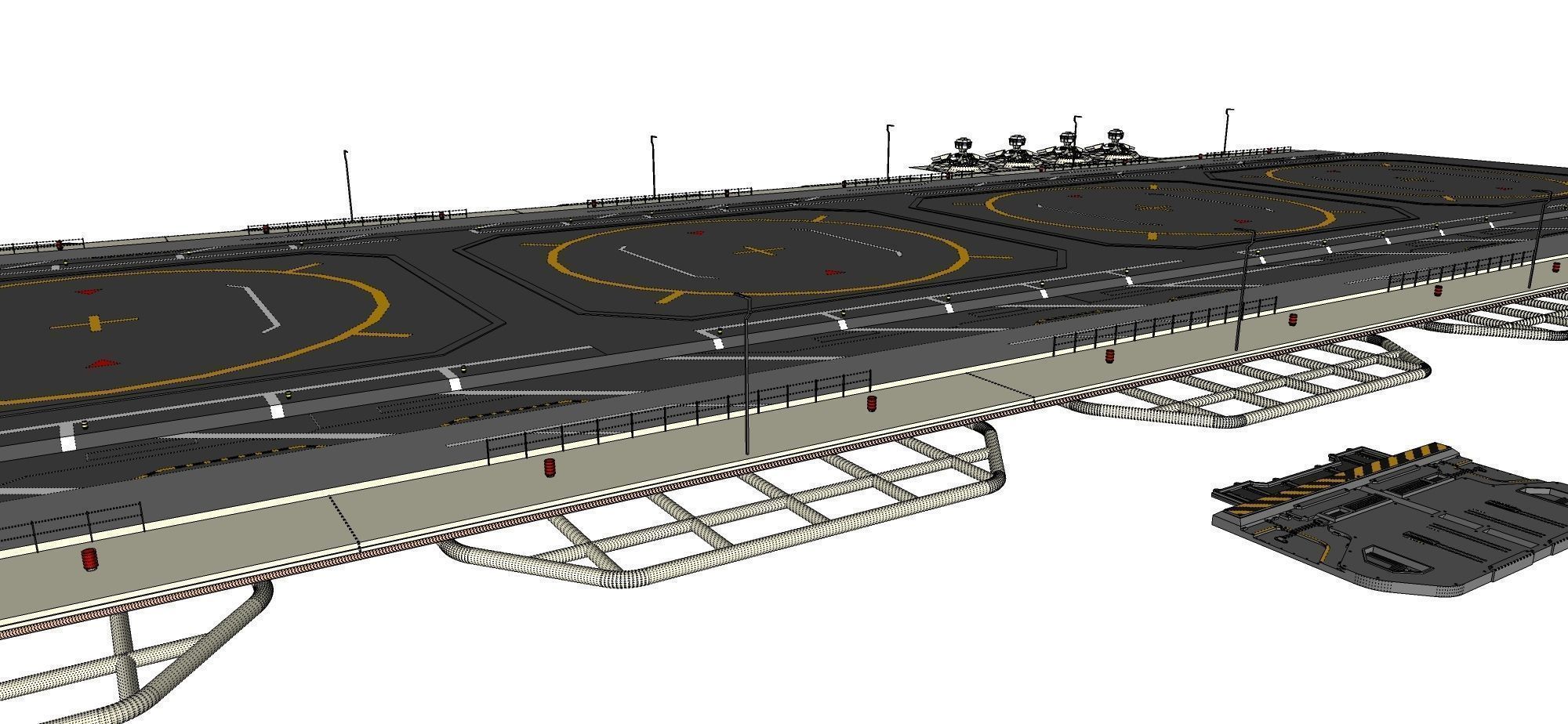 sci-fi landing platform 1 3D model_12