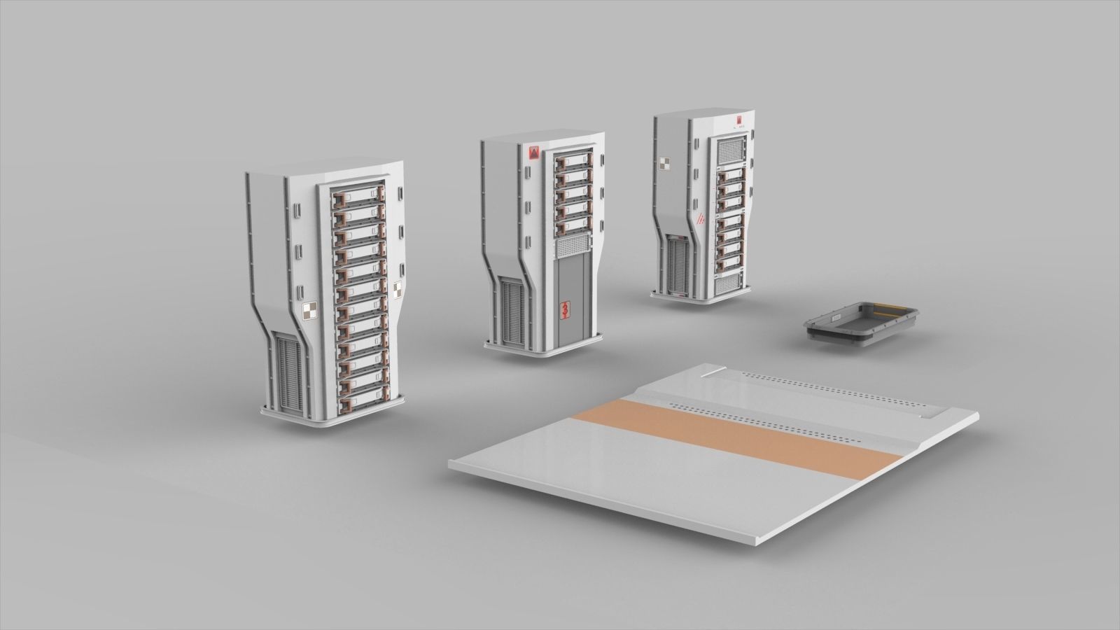 Sci-Fi architecture Elements collection 7 3D model_43