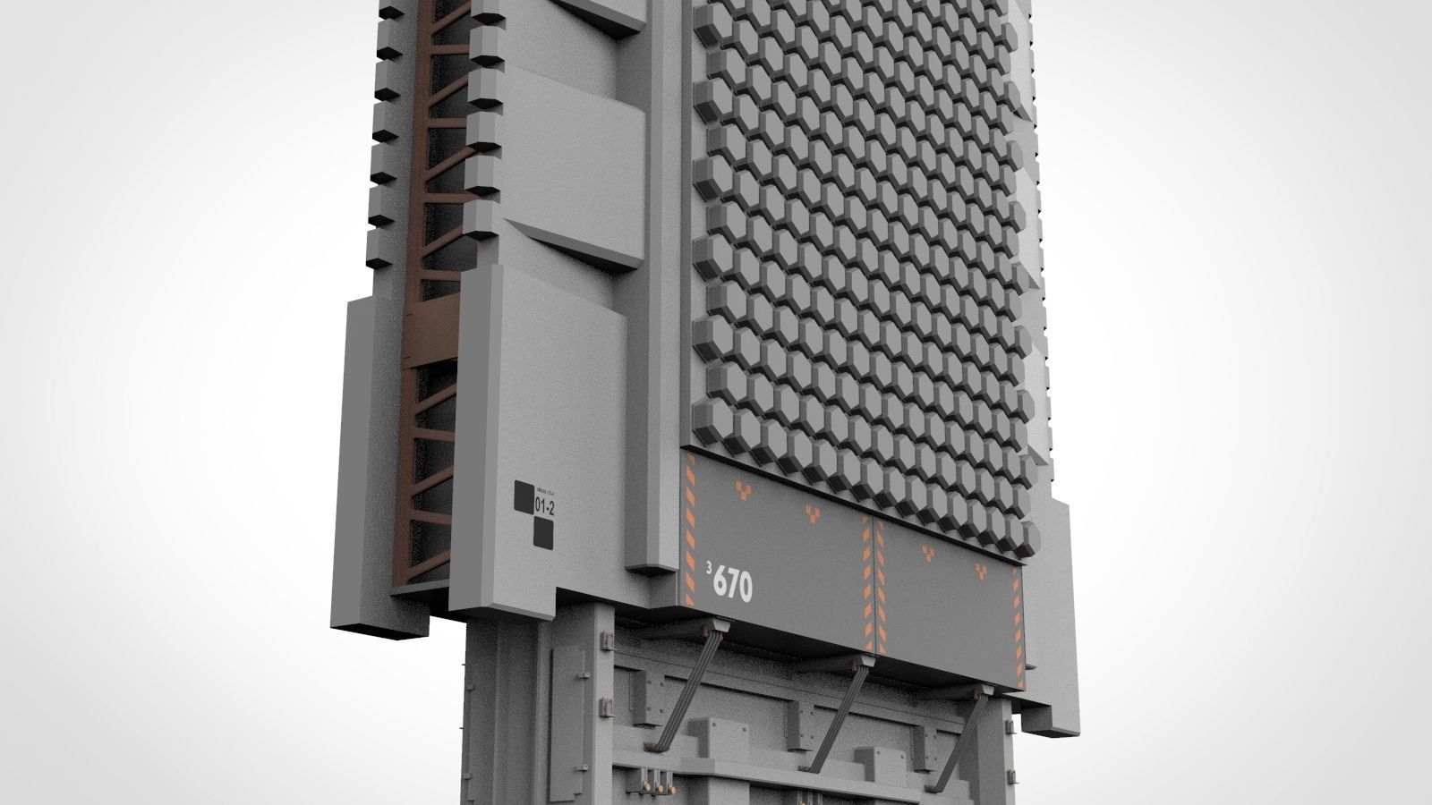 Sci-Fi architecture Elements collection 7 3D model_54