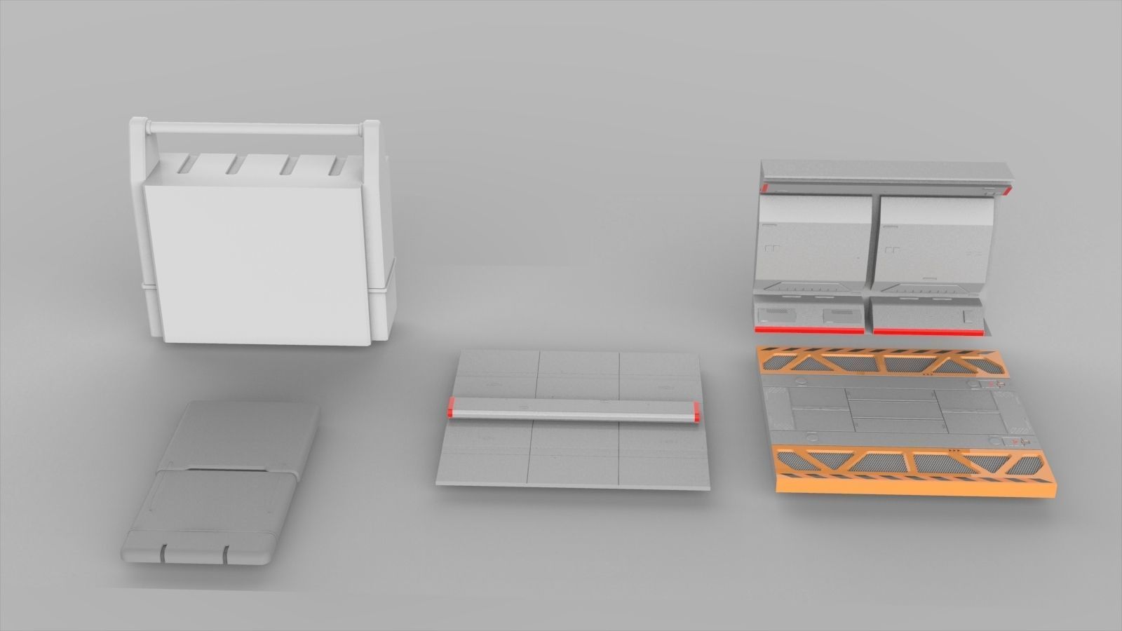 Sci-Fi architecture Elements collection 7 3D model_66