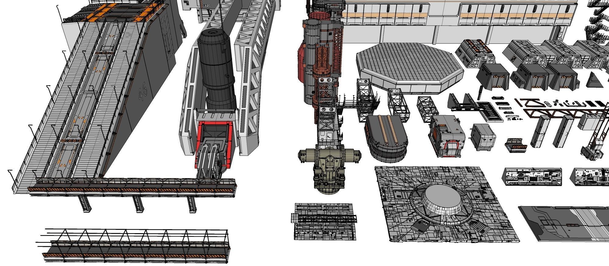 Sci-Fi architecture Elements collection 7 3D model_82