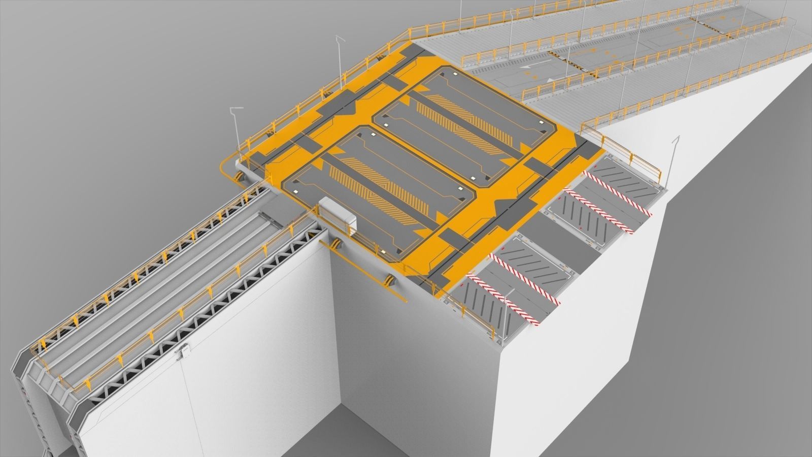 Sci-Fi architecture Elements collection 7 3D model_9