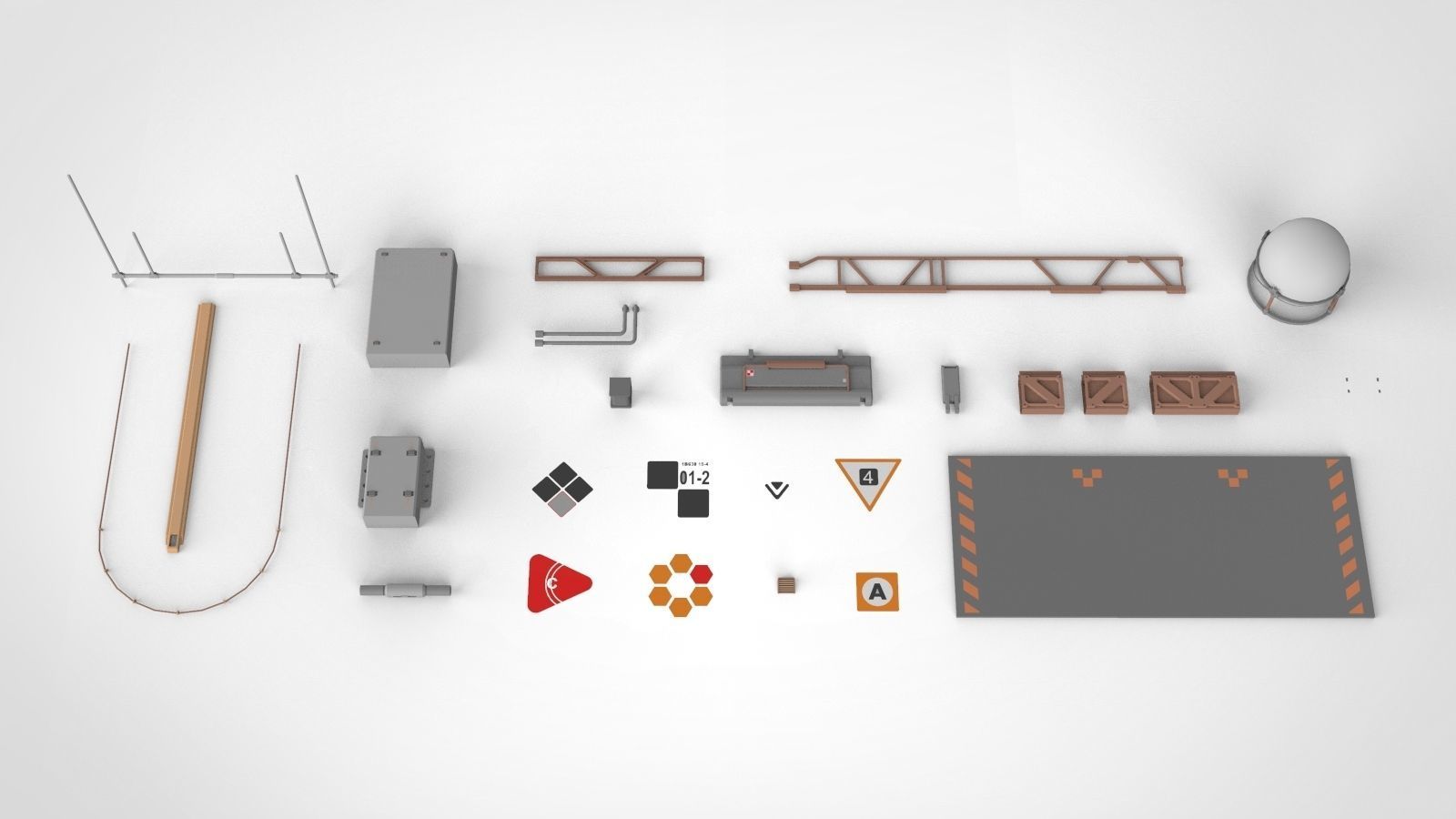 Sci-Fi architecture Elements collection 7 3D model_74