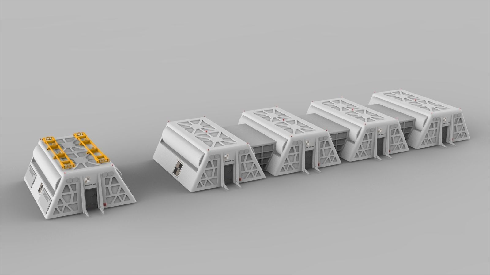 Sci-Fi architecture Elements collection 7 3D model_60