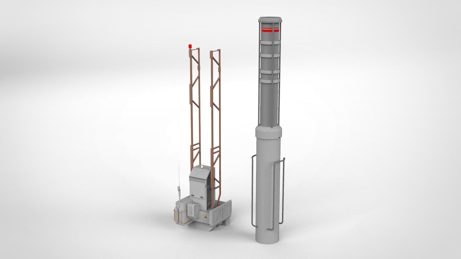 Sci-Fi architecture Elements collection 7 3D model_4