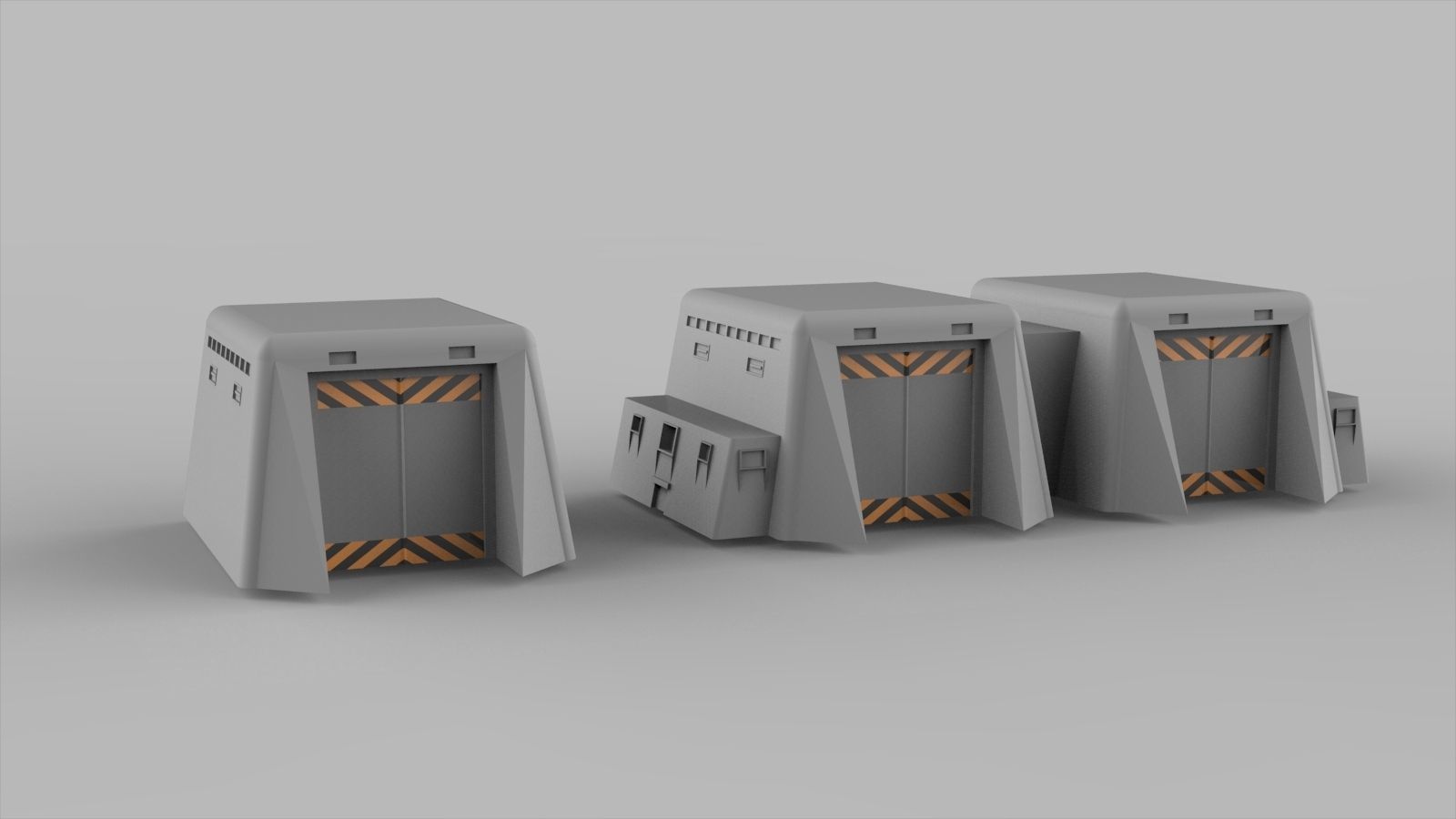 Sci-Fi architecture Elements collection 7 3D model_62