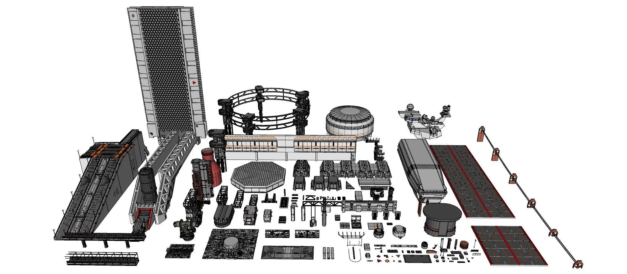 Sci-Fi architecture Elements collection 7 3D model_80