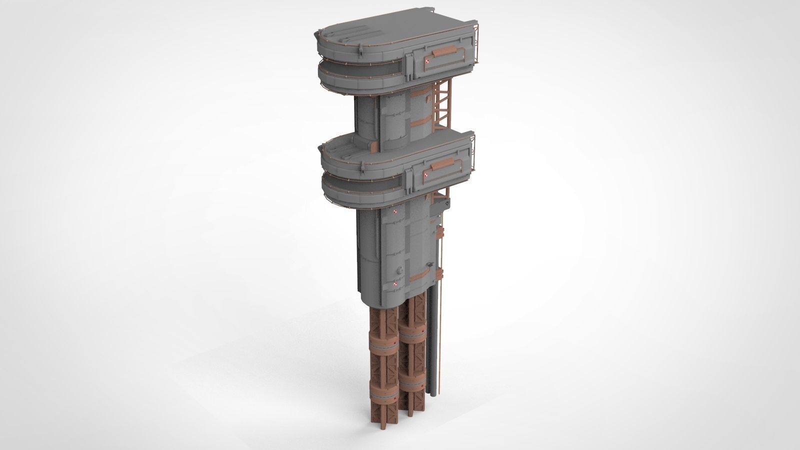 Sci-Fi architecture Elements collection 7 3D model_48