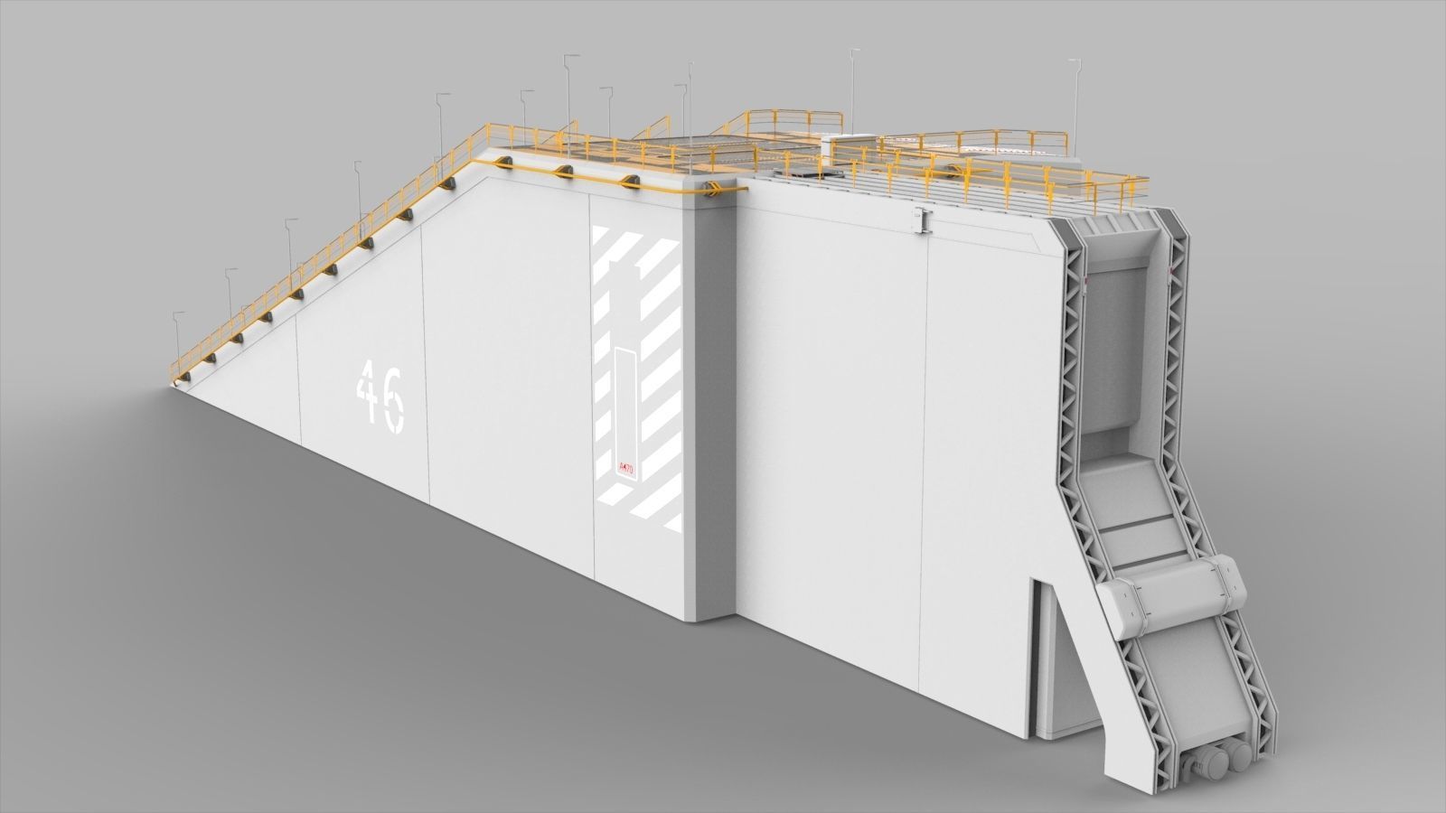 Sci-Fi architecture Elements collection 7 3D model_8