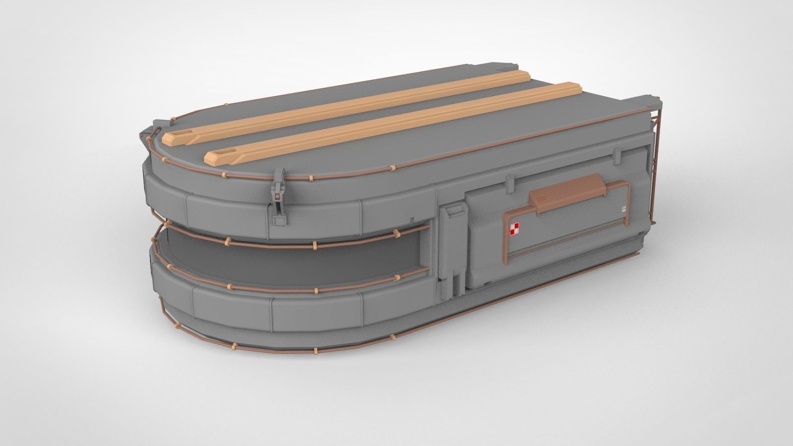 Sci-Fi architecture Elements collection 7 3D model_28