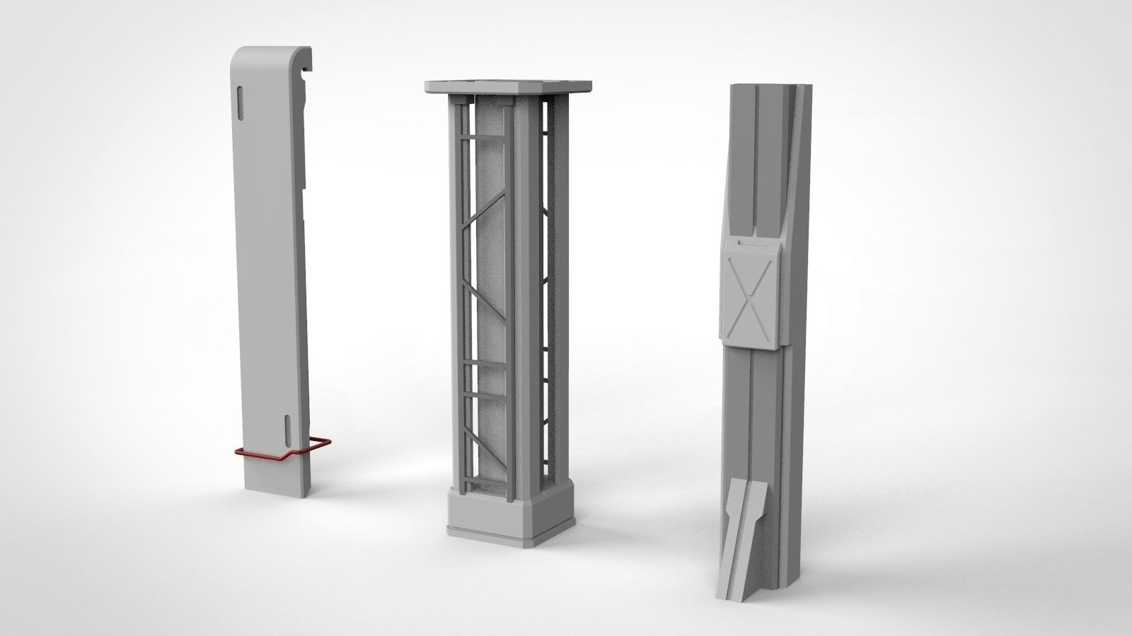 Sci-Fi architecture Elements collection 7 3D model_35