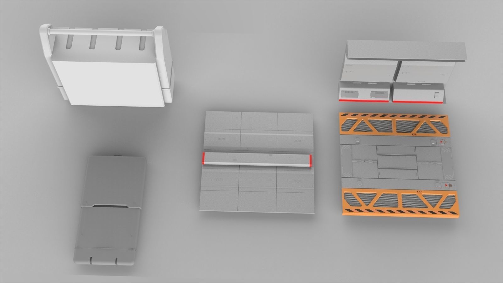 Sci-Fi architecture Elements collection 7 3D model_67