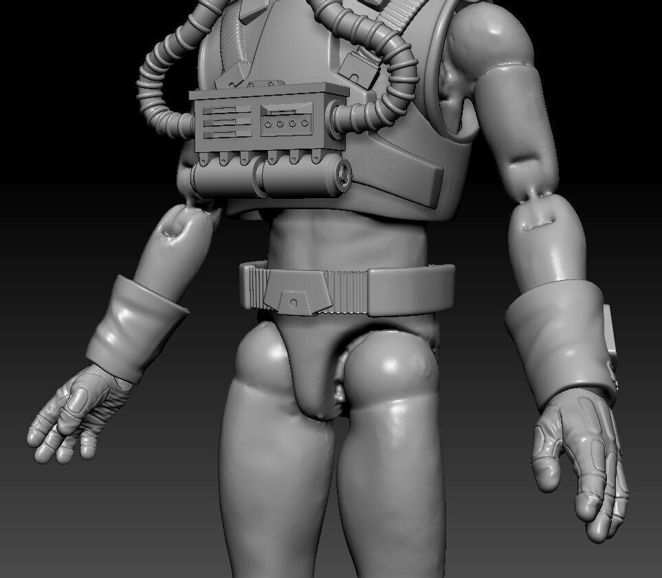 Clone Pilot Elite Squad Custom One6 Scale STL Files 3D print model_1
