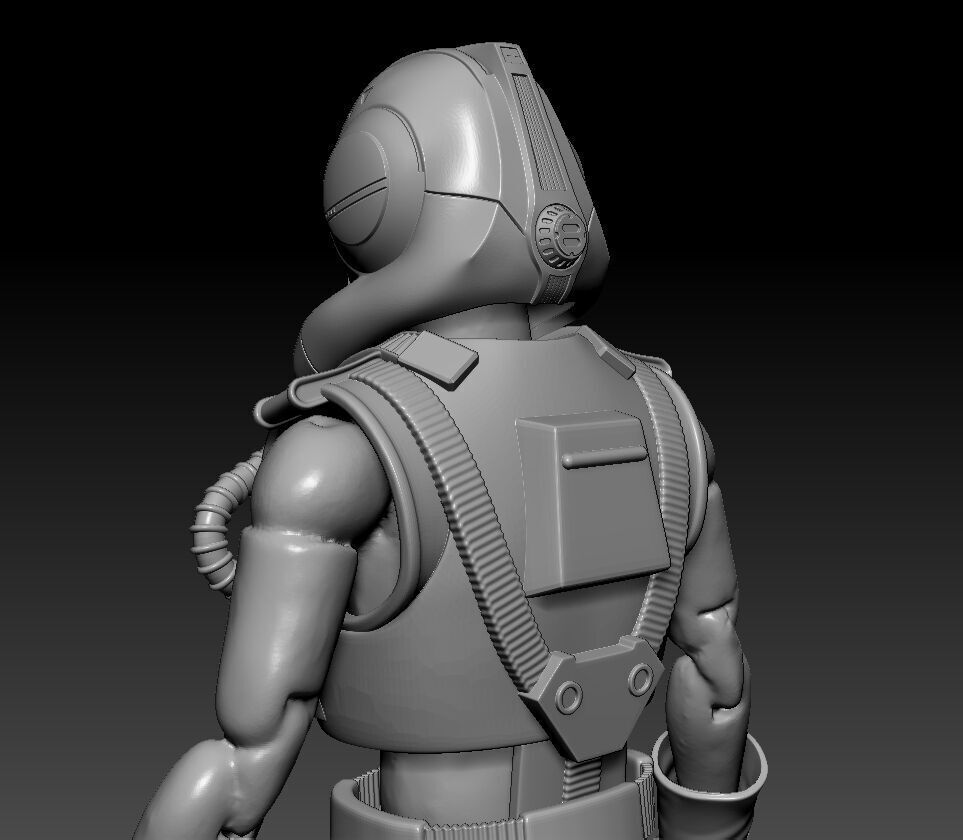 Clone Pilot Elite Squad Custom One6 Scale STL Files 3D print model_2