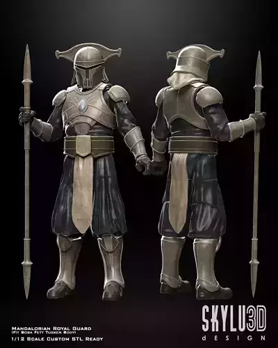 Mandalorian Royal Guard One12 Scale Custom STL Files 3D print model
