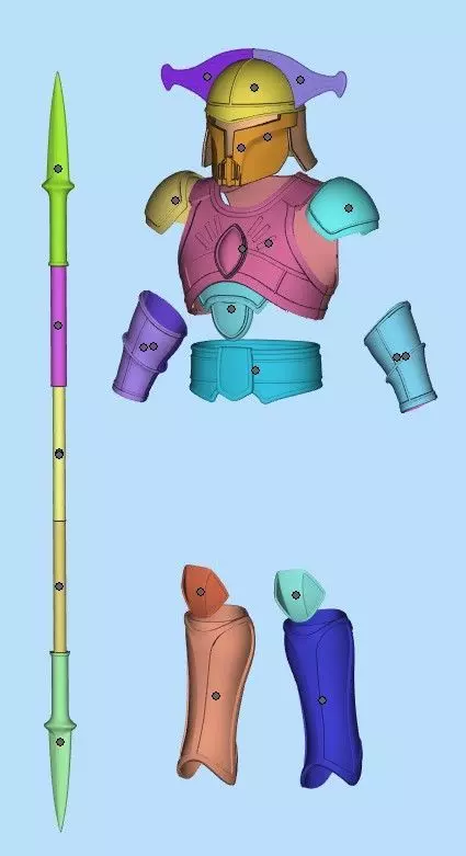 Mandalorian Royal Guard Full Size Props Armor STL Files 3D print model