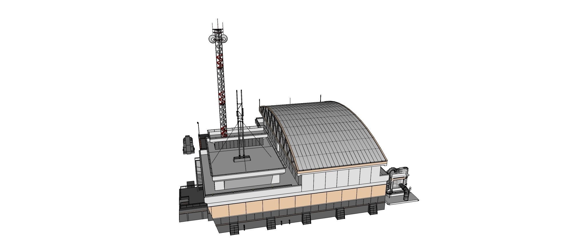 sci-fi architecture 2 3D model_27