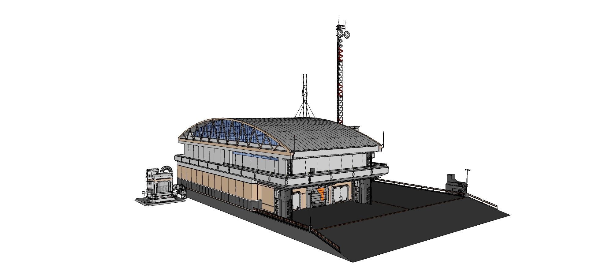 sci-fi architecture 2 3D model_29