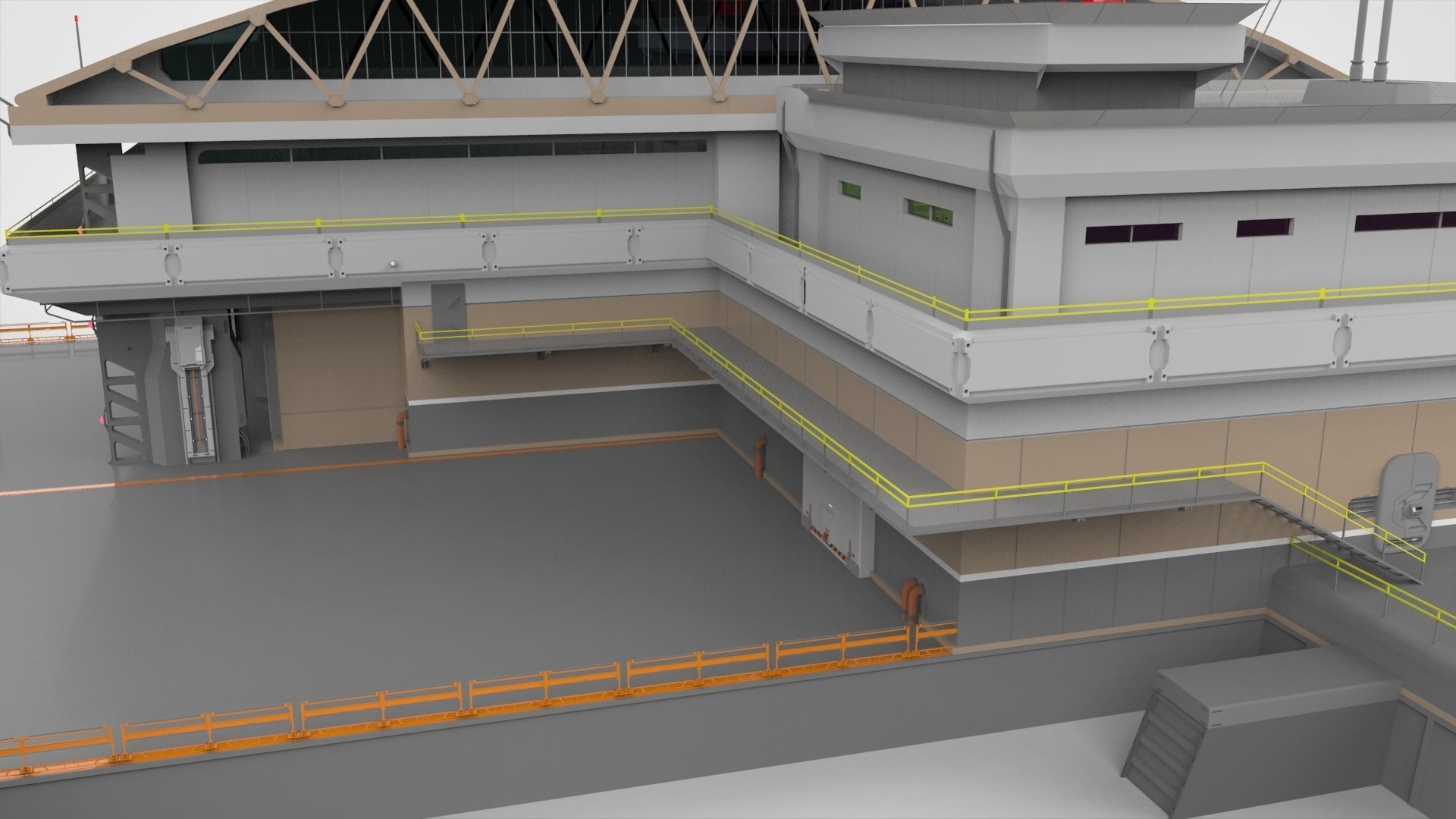 sci-fi architecture 2 3D model_15