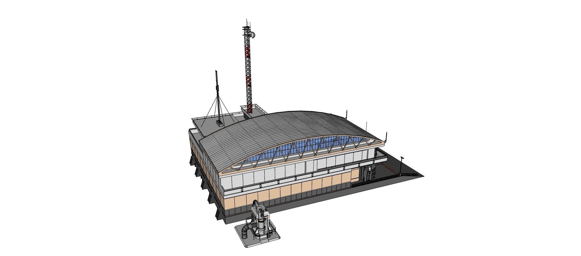 sci-fi architecture 2 3D model_28